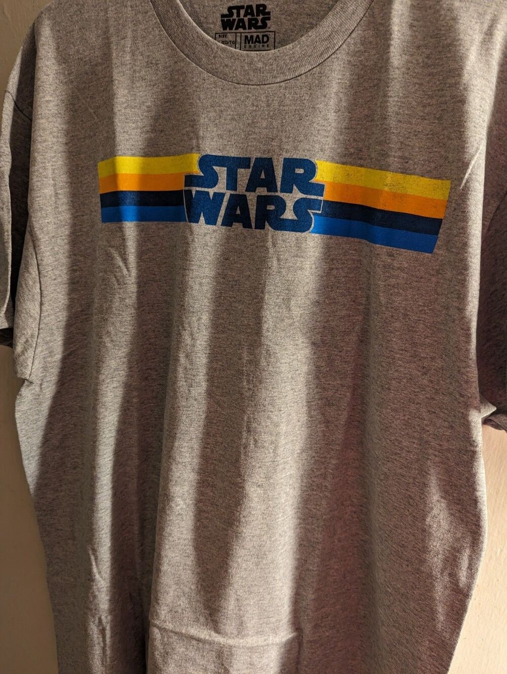 Star Wars Stripped Grey T-shirt Size XL Men Disney